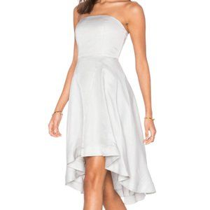 Keepsake the Label Grey Asymmetrical Midi Dress